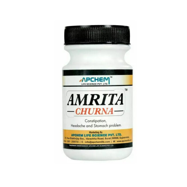 Apchem Amrita Ayurvedic Churna Effective Remedy For Constipation Powder 80 Gm