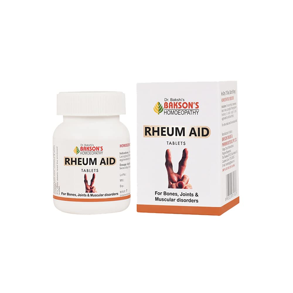 Bakson's Homoeopathy Rheum Aid Maintains Mobility Tablet,Syrup & Gel