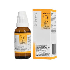 Bakson B41 (B-41) Vitality For Loss Of Vigour And Vitality Drops 30ml