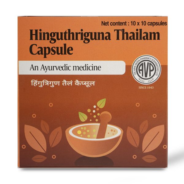 AVP Ayurvedic Hinguthriguna Thailam 100 Capsules