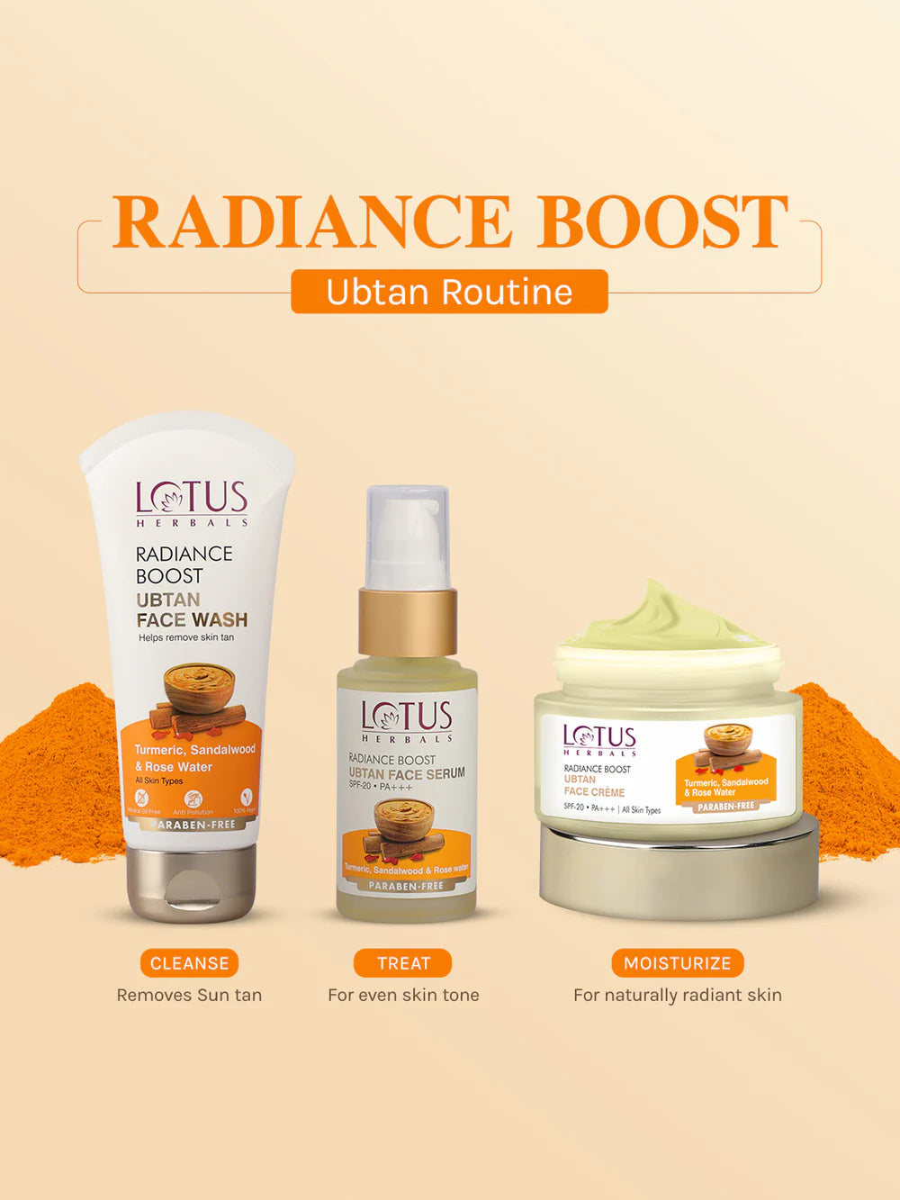 Lotus Herbals Cosmetics Radiance Boost Ubtan Face Scrub 100g