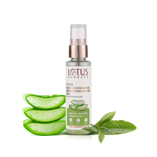 Lotus Herbals Cosmetics Active Aloe + Niacinamide Brightening Boost Mist 50ml