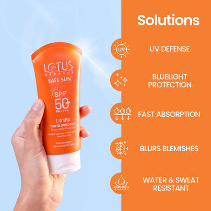 Lotus Herbals Cosmetics Safe Sun UltraRx Tinted Sunscreen SPF 50+