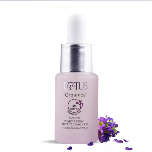 Lotus Organics+ Cosmetics Bakuchiol Plant Retinol Miracle Face Oil 15ml
