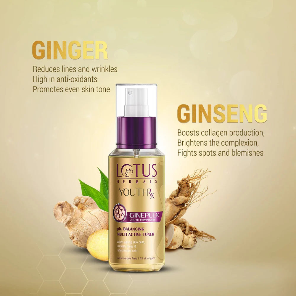 Lotus Herbals Cosmetics YouthRx pH Balancing Multi Active Toner 100ml