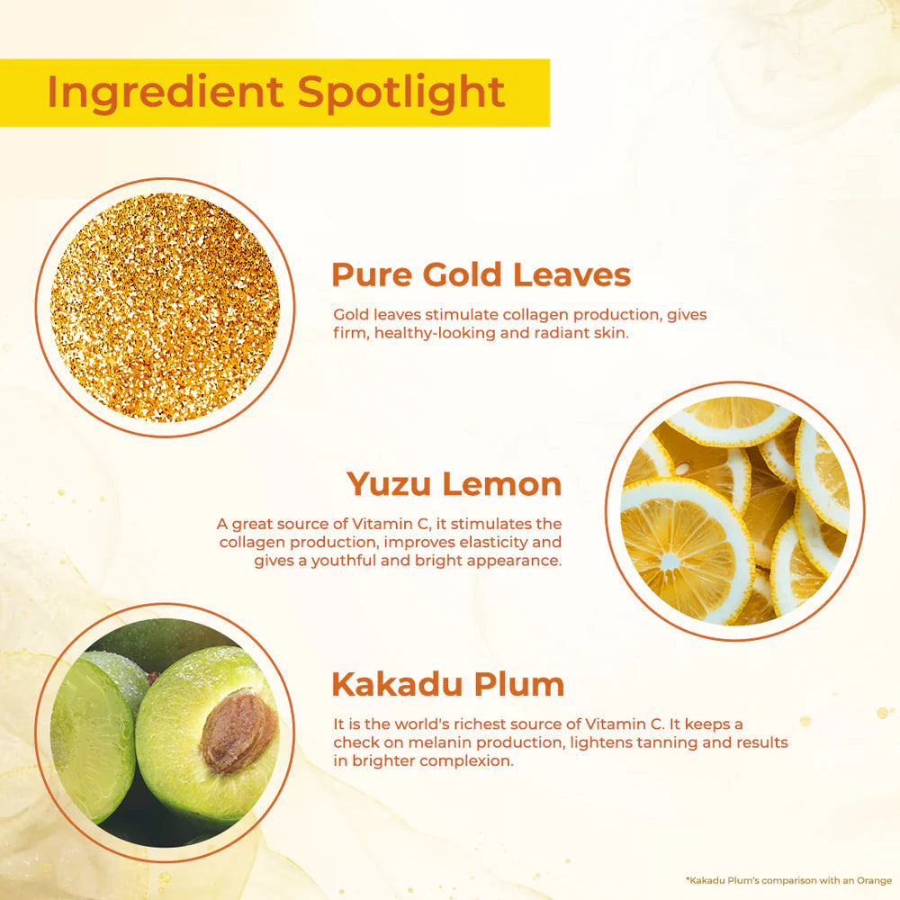 Lotus Herbals Cosmetics WhiteGlow Vitamin C + Gold Radiance Face Oil 15ml