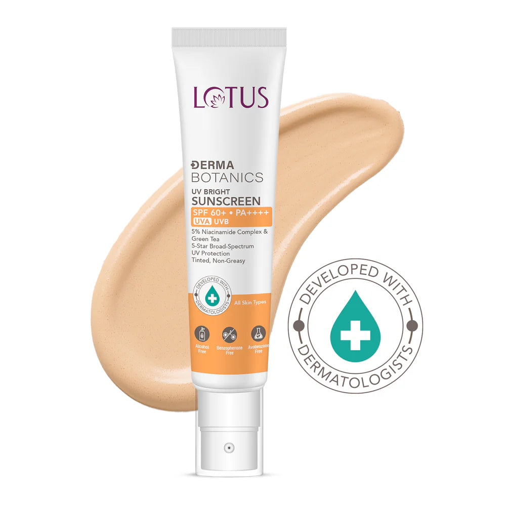 Lotus Cosmetics Derma Botanics UV Bright Sunscreen SPF 60+ 40ml