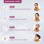Lotus Herbals Cosmetics Radiant Platinum Cellular Anti Ageing Salon Grade 4 Facial Kit