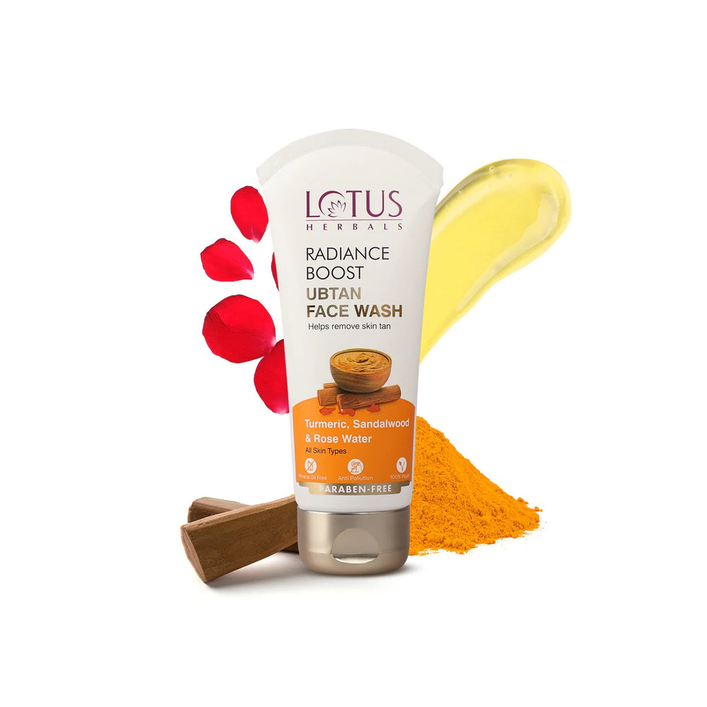 Lotus Herbals Cosmetics Radiance Boost Ubtan Facewash 100g