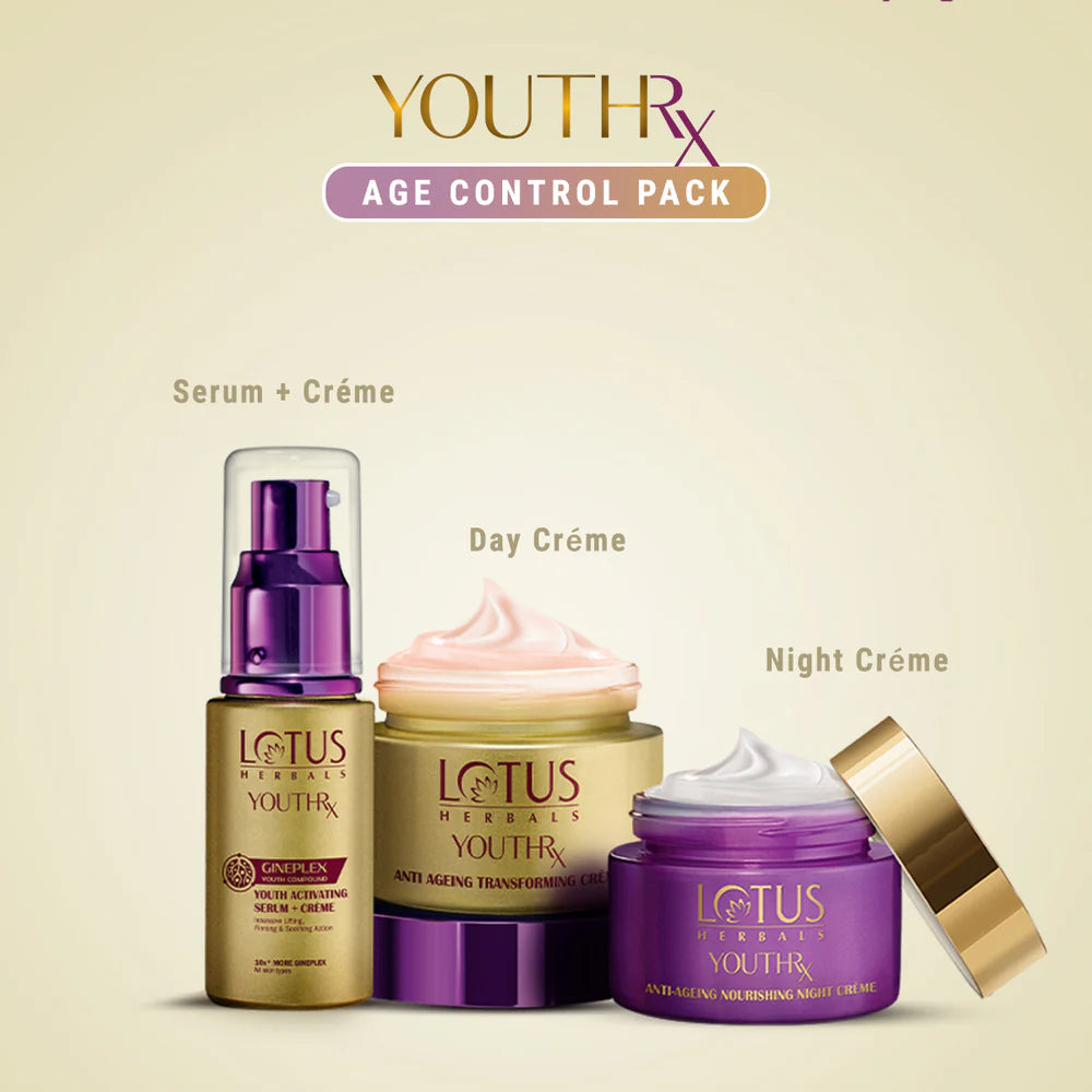 Lotus Herbals Cosmetics YouthRx Age Control Pack Combo