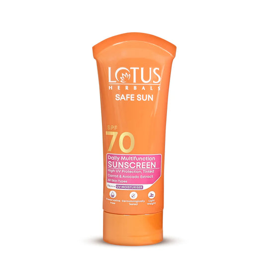 Lotus Herbals Cosmetics Safe Sun Daily Multi Function Sunscreen SPF 70 PA+++ 60g