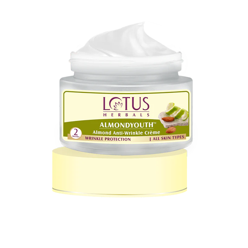 Lotus Herbals Cosmetics Almondyouth Almond Anti Wrinkle Cream 50g