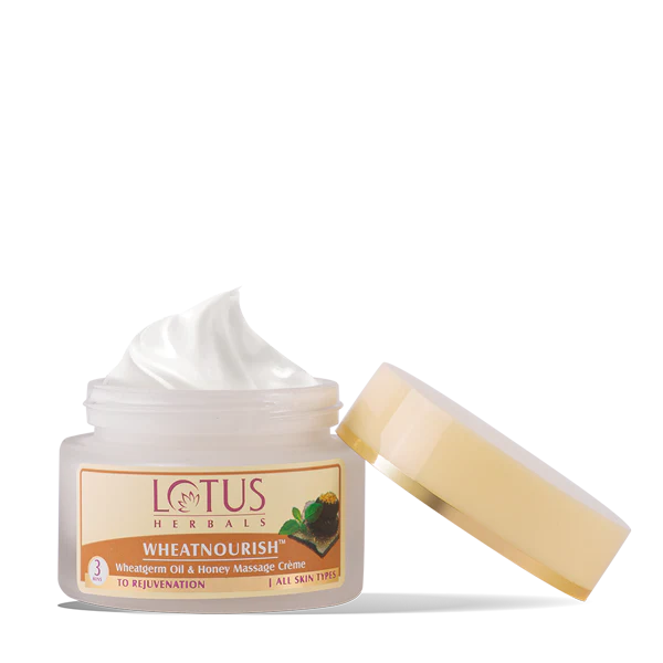 Lotus Herbals Cosmetics Wheatnourish Wheatgerm Oil Honey Massage Cream