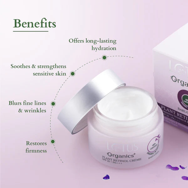 Lotus Organics+ Cosmetics Bakuchiol Plant Retinol Crème 50g