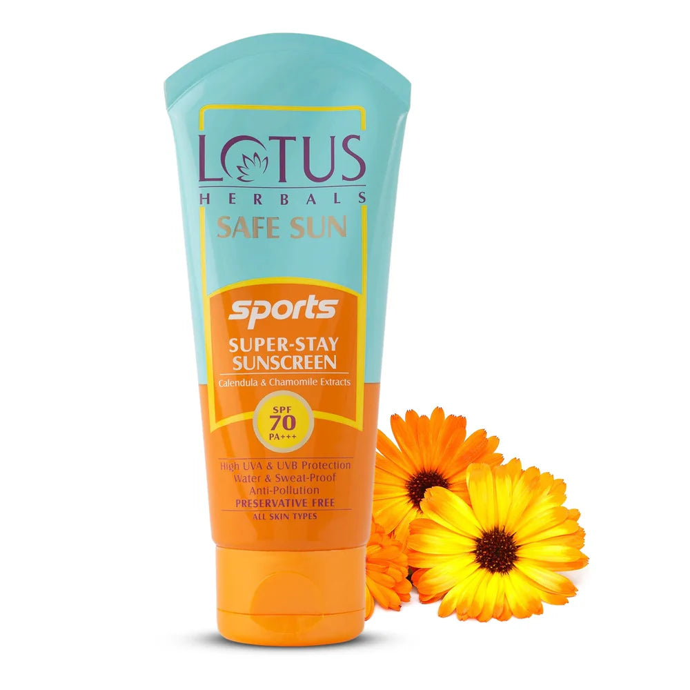 Lotus Herbals Cosmetics Safe Sun Sports Super-Stay Sunscreen SPF 70 PA+++