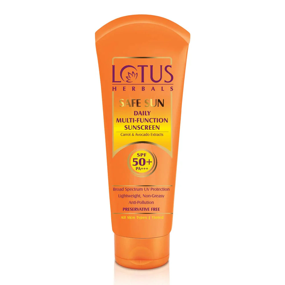 Lotus Herbals Cosmetics Safe Sun Daily Multi Function SPF-50 PA+++ Sunscreen 60g