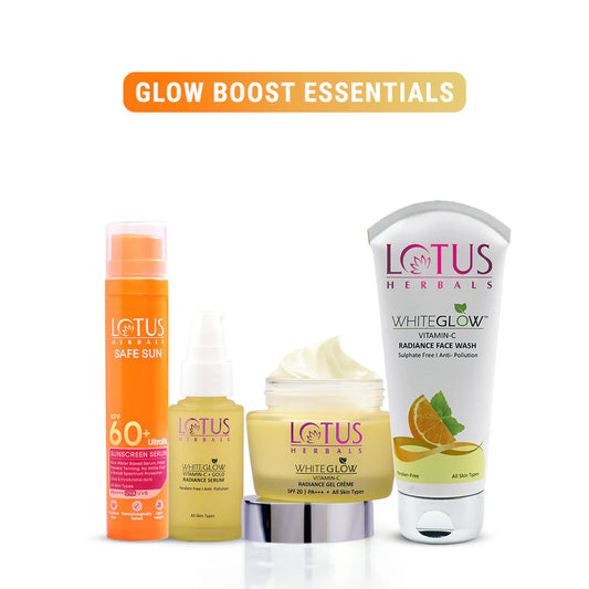 Lotus Herbals Cosmetics Glow Boost Essentials Combo