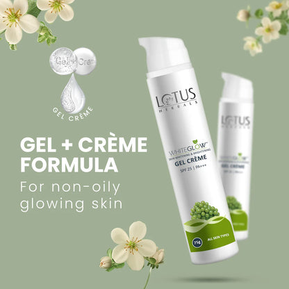 Lotus Herbals Cosmetics WhiteGlow Skin brightening Gel Creme SPF 25 PA+++