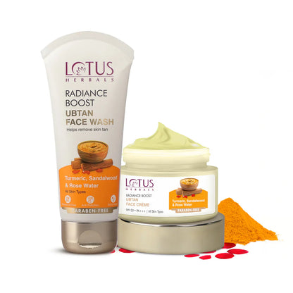 Lotus Herbals Cosmetics Ubtan De Tan and Ultra Glow combo