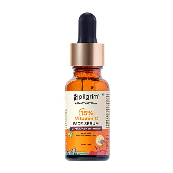 Pilgrim Cosmetics 15% Vitamin C Face Serum For Advanced Brightness 20ml