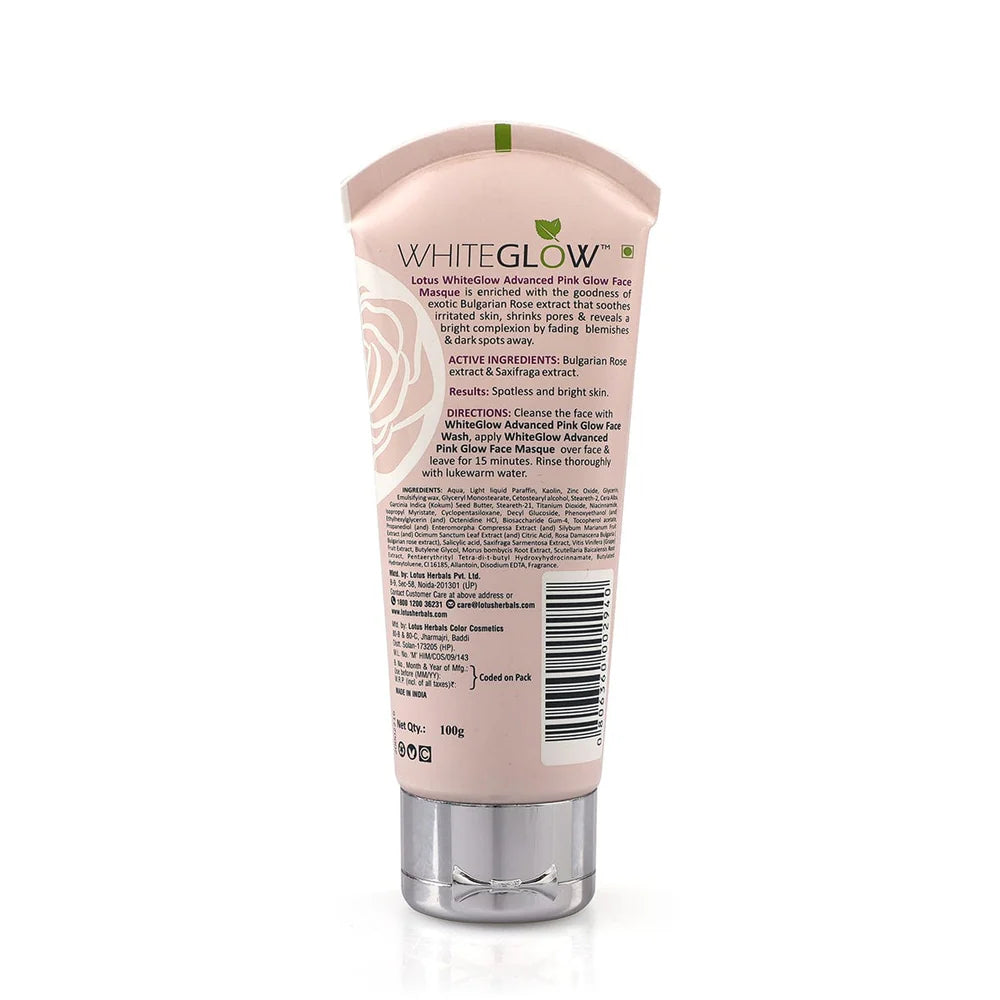 Lotus Herbals Cosmetics WhiteGlow Advanced Pink Glow Face Masque Cream 100g