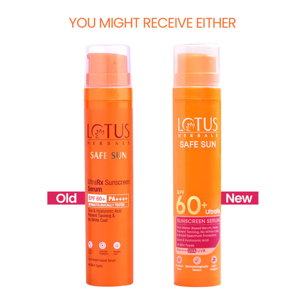 Lotus Herbals Cosmetics Safe Sun UltraRX Sunscreen Serum SPF 60 PA++++