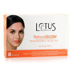 Lotus Herbals Cosmetics Natural Glow Skin Radiance Salon Grade Single Facial Kit