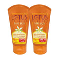 Lotus Herbals Cosmetics SAFE SUN Skin Lightening SUNSCREEN SPF-30 50g Pack Of 2