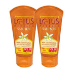 Lotus Herbals Cosmetics SAFE SUN Skin Lightening SUNSCREEN SPF-30 50g Pack Of 2