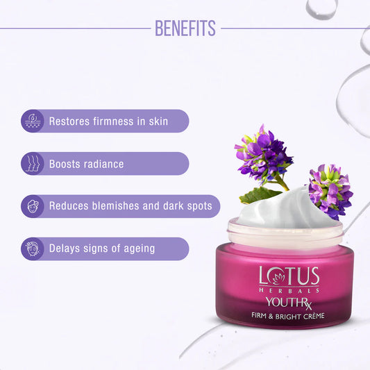 Lotus Herbals Cosmetics YouthRx firm & bright day crème Cream 50g