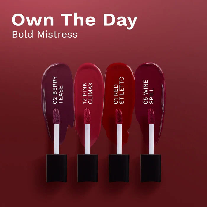 Pilgrim Cosmetics Matte Me Up! Liquid lipstick 4 in 1 pack (minis)