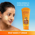 Lotus Herbals Cosmetics Safe Sun DeTan After Sun Face Scrub 100g