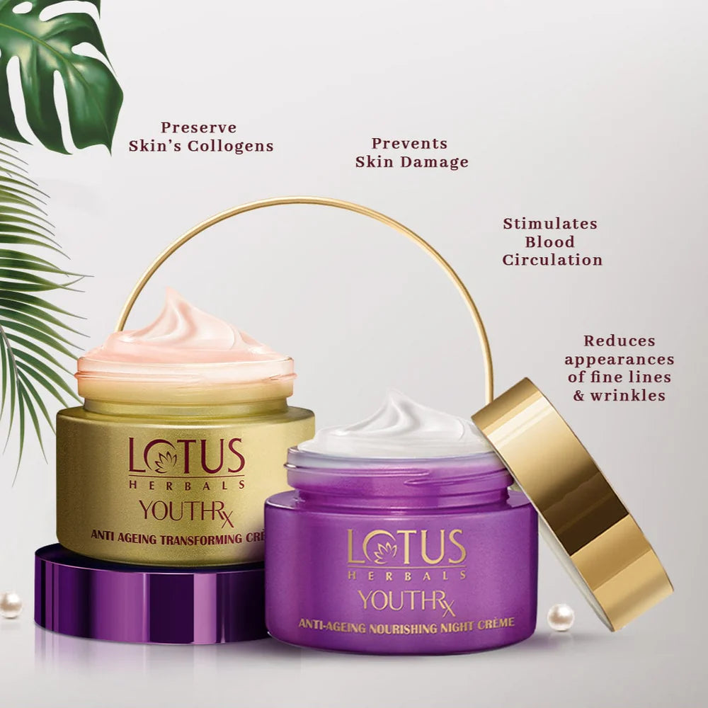 Lotus Herbals Cosmetics YouthRX Wrinkle Defense Day and Night Cream