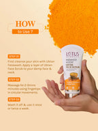 Lotus Herbals Cosmetics Radiance Boost Ubtan Face Scrub 100g