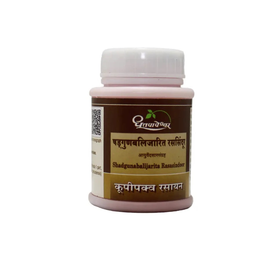 Dhootapapeshwar Ayurvedic Shadgunabalijarita Rasasindoor Powder