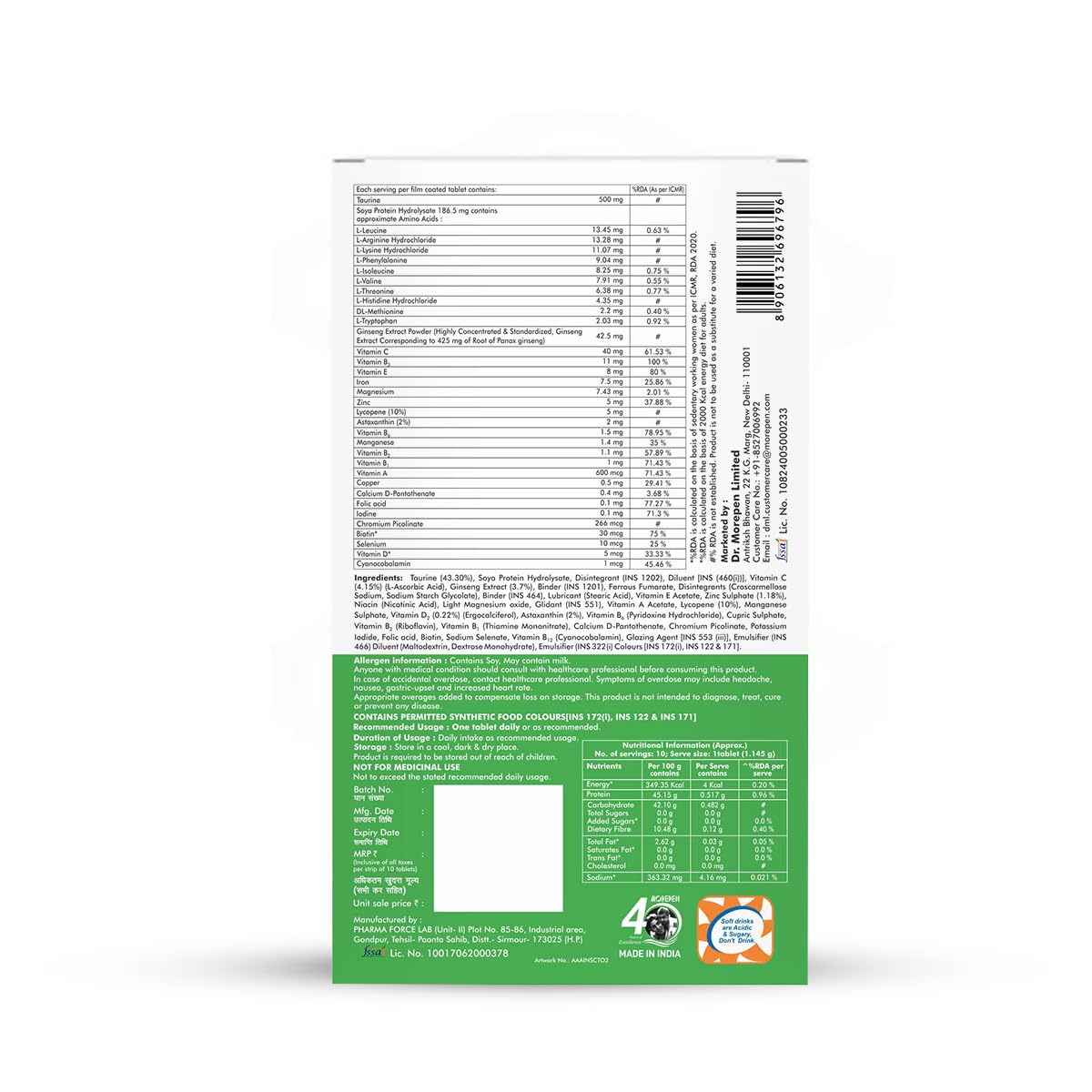 Dr Morepen Daily Multivitamin 10 Tablets