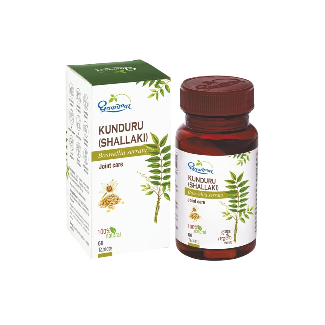 Dhootapapeshwar Ayurvedic Kunduru Shallaki 60 Tablet