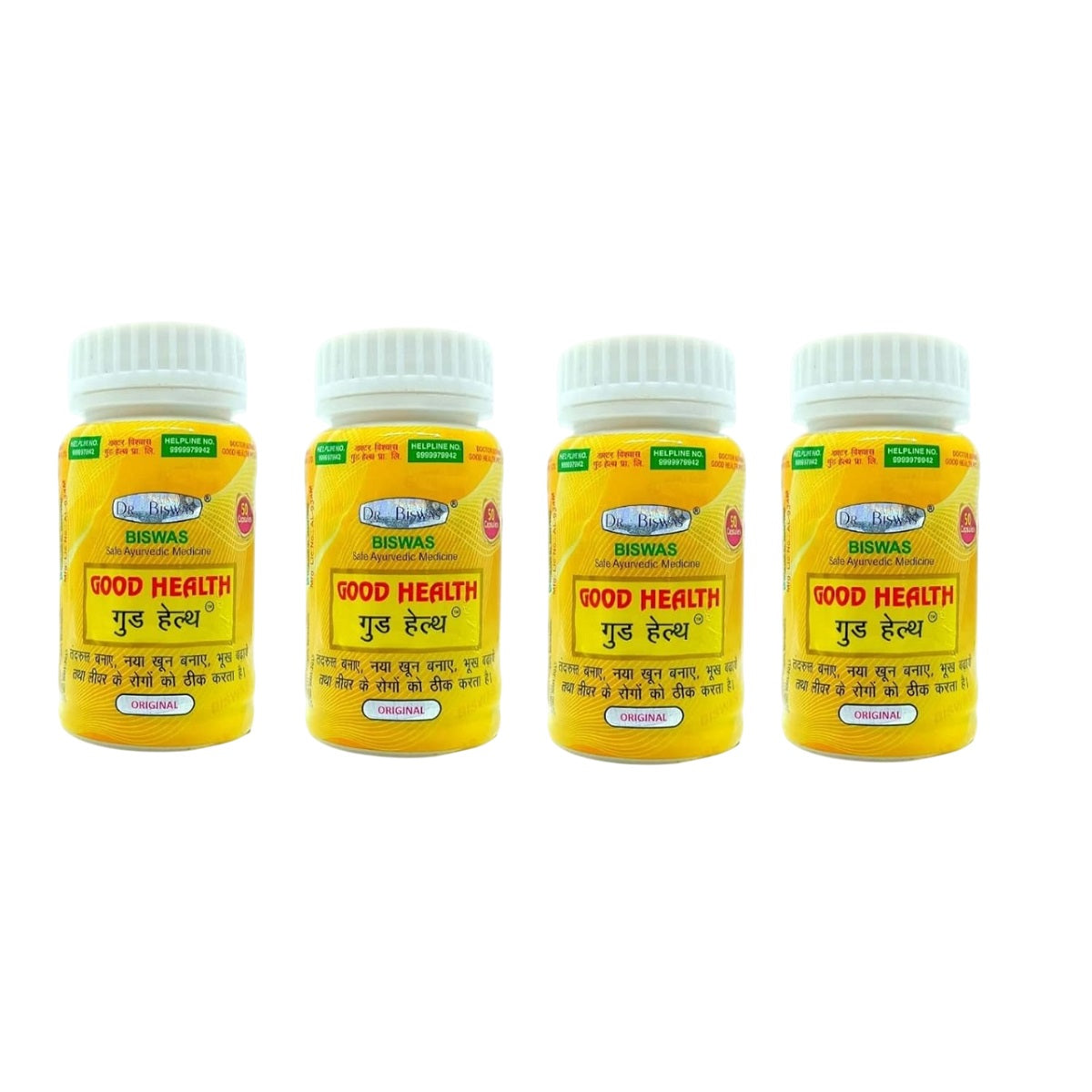 Dr Biswas Ayurvedic Good Health 50 Capsules Pack of 4