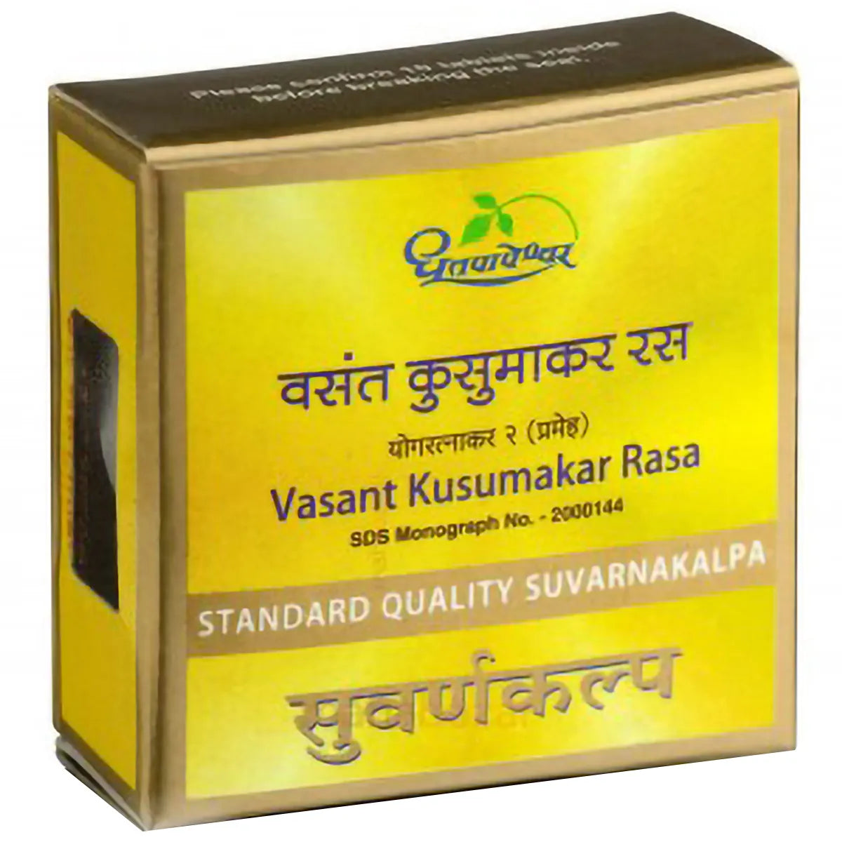 Dhootapapeshwar Ayurvedic Vasant Kusumakar Ras Standard Quality Suvarnakalpa Tablet