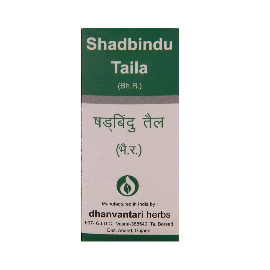 Dhanvantari Ayurvedic Shadbindu Taila Nützlich bei Kopfschmerzen und Migräneöl