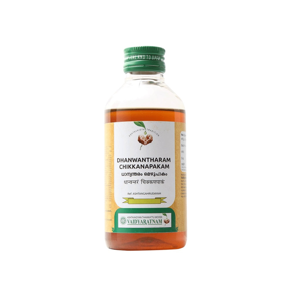 Vaidyaratnam Ayurvedic Dhanwantharam Chikkanapakam Oil 200ml