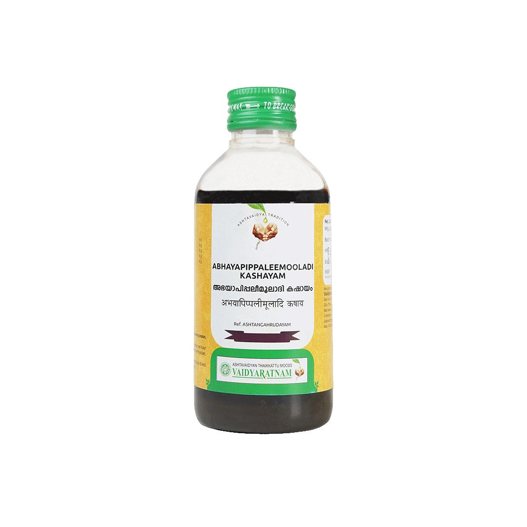 Vaidyaratnam Ayurvedic Abhayapippaleemooladi Kashayam Liquid 200 Ml