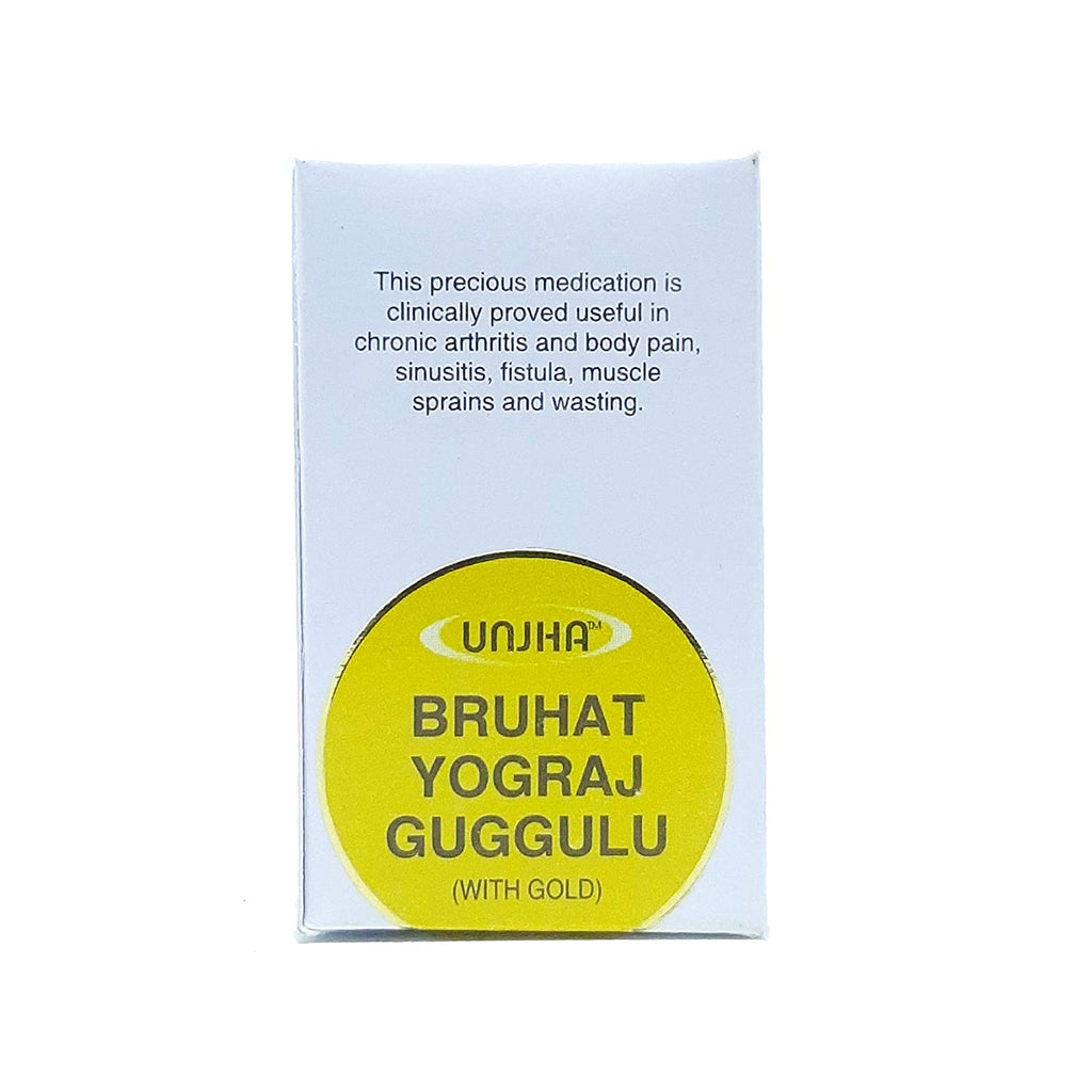 Unjha Brihat Yograj Guggulu – Classical Ayurvedic Herbal Supplement | 60 Tablets