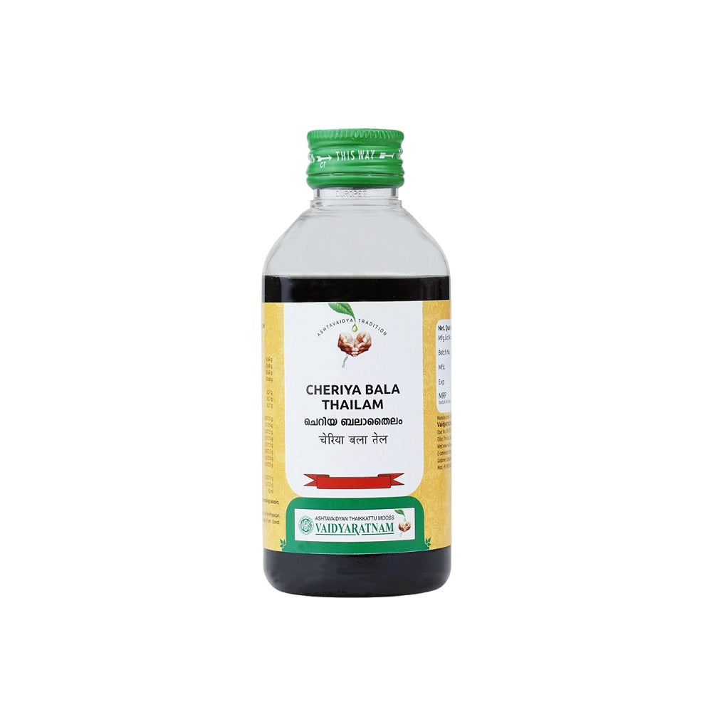 Vaidyaratnam Ayurvedic Cheriya Bala Thailam Oil 200Ml