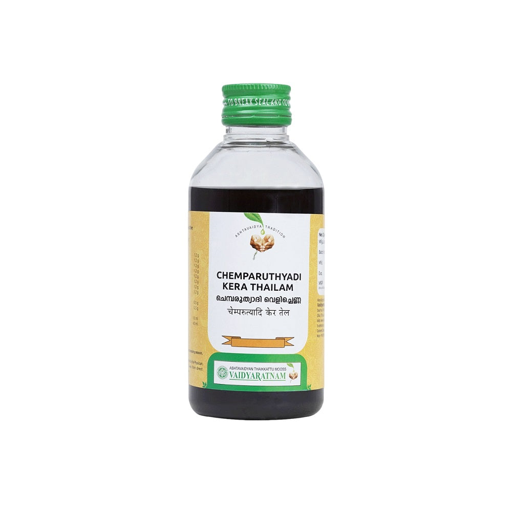Vaidyaratnam Ayurvedic Chemparuthyadi Kera Thailam Oil