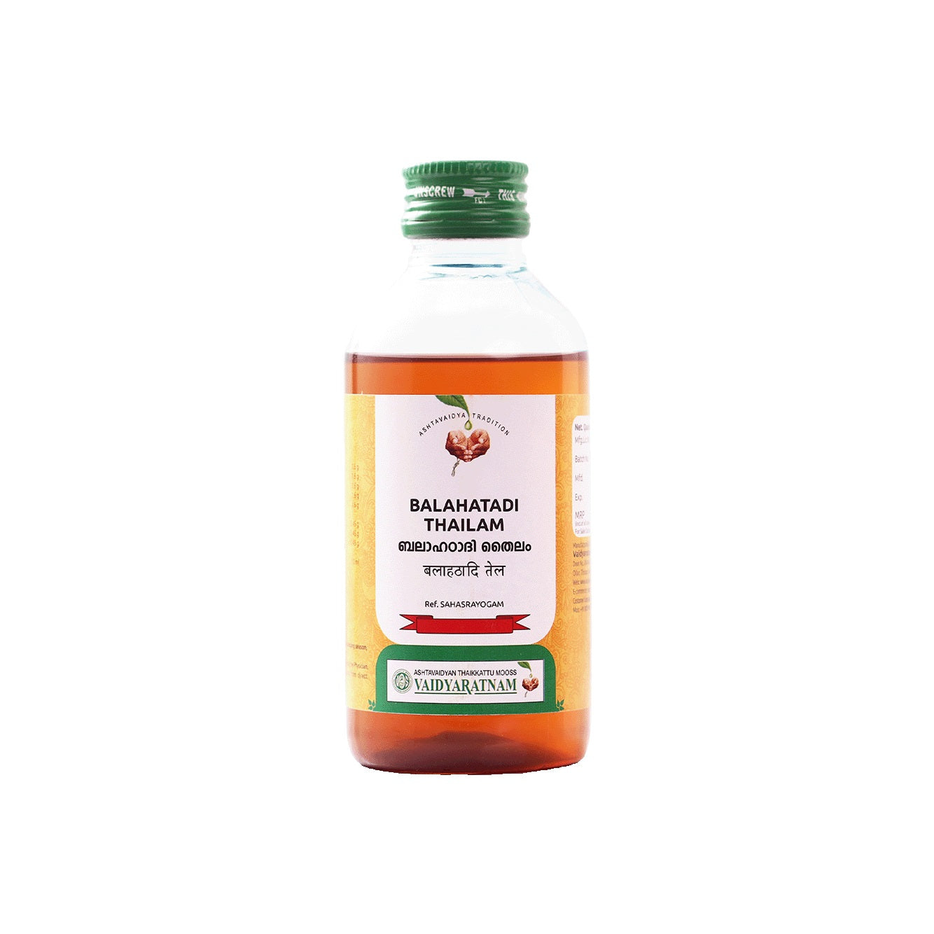 Vaidyaratnam Ayurvedic Balahatadi Kera Thailam Oil 200Ml