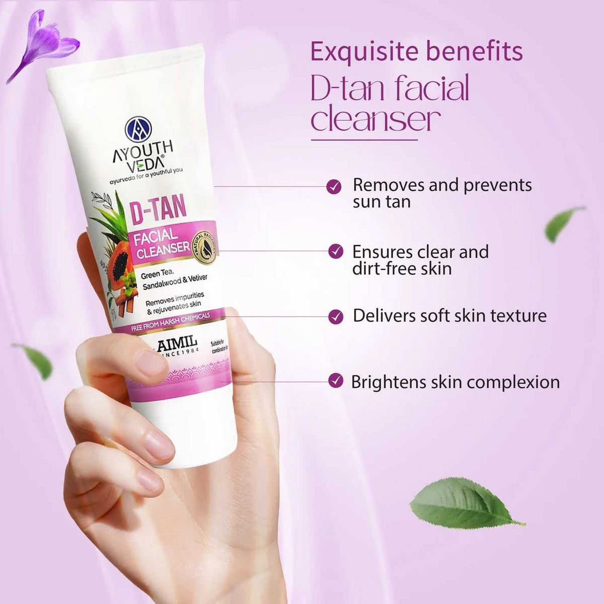 Aimil Ayouthveda Cosmetics D Tan Face Scrub 100g