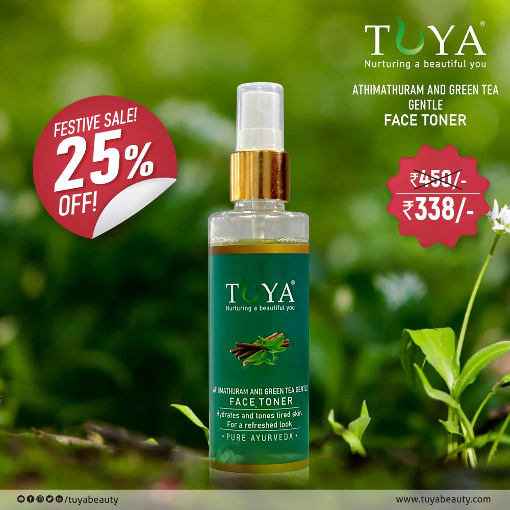 Tuya Cosmetics Athimathuram and Green Tea Face Toner