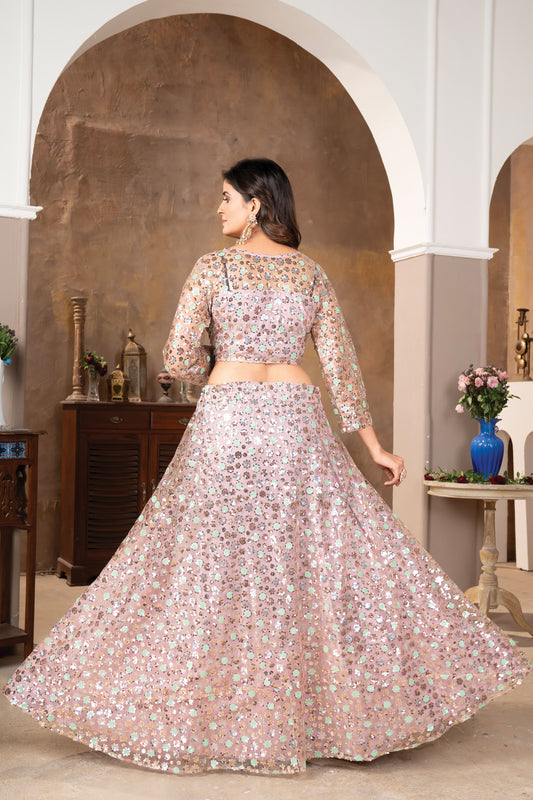 Bollywood Indian Pakistani Ethnic Party Wear Women Soft Pure Premium Net Lehenga