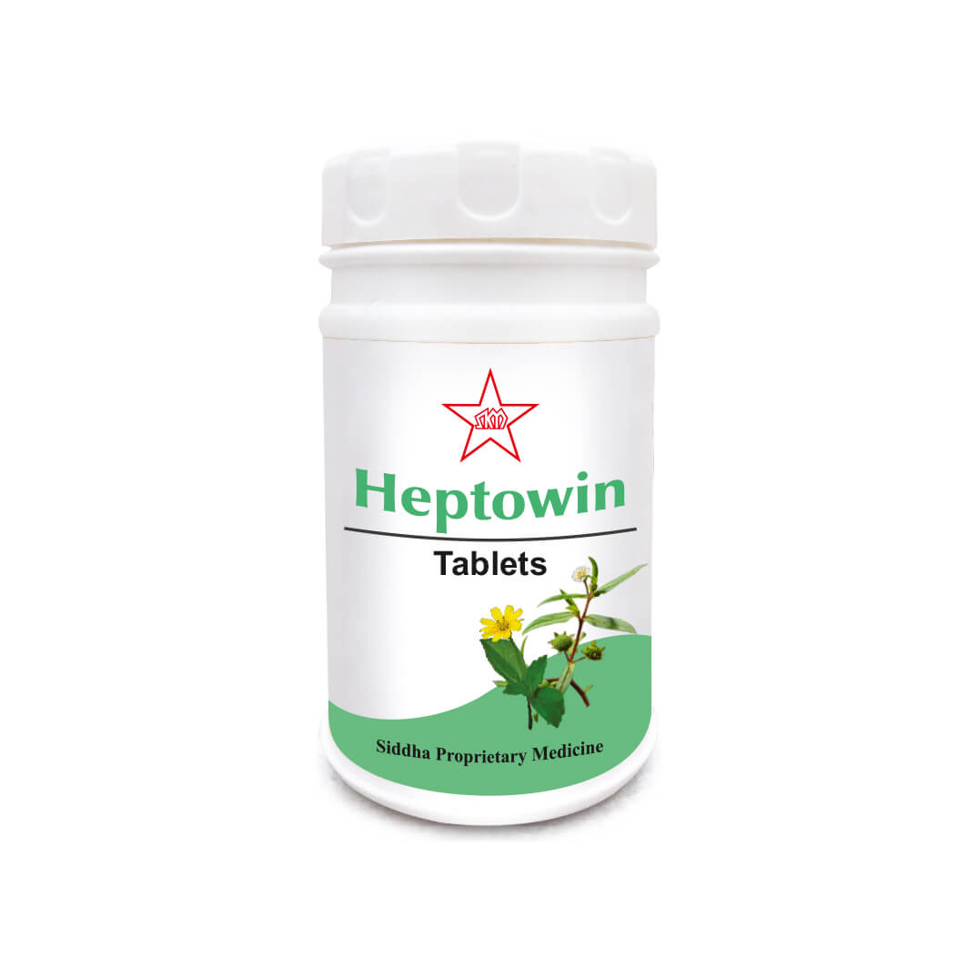 Skm Siddha Ayurveda Heptowin Syrup & 500mg Tablets